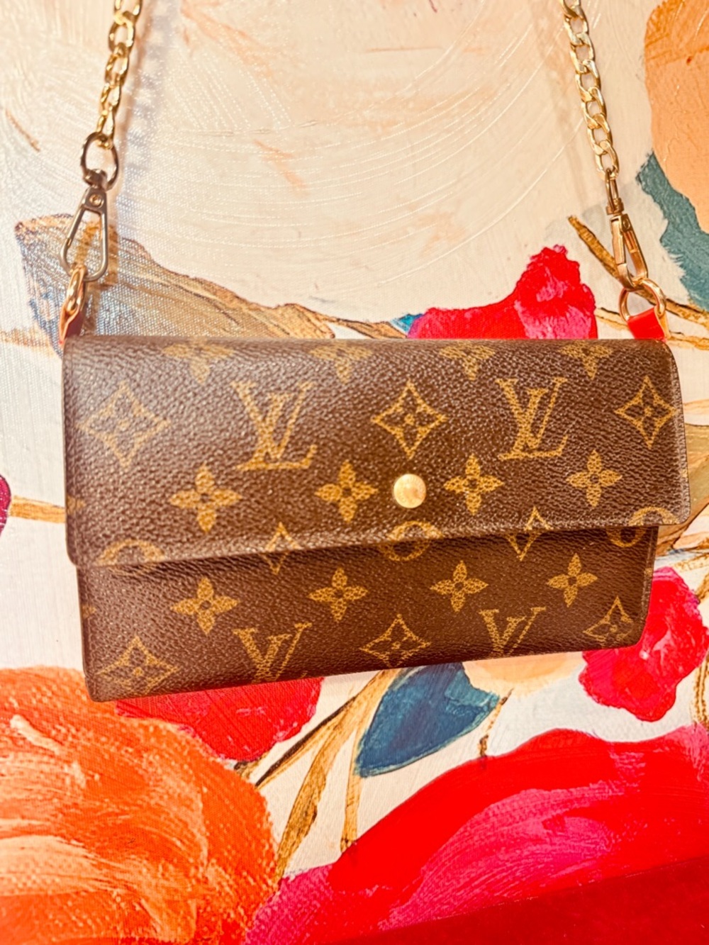 Louis Vuitton Monogram International trifled long wallet